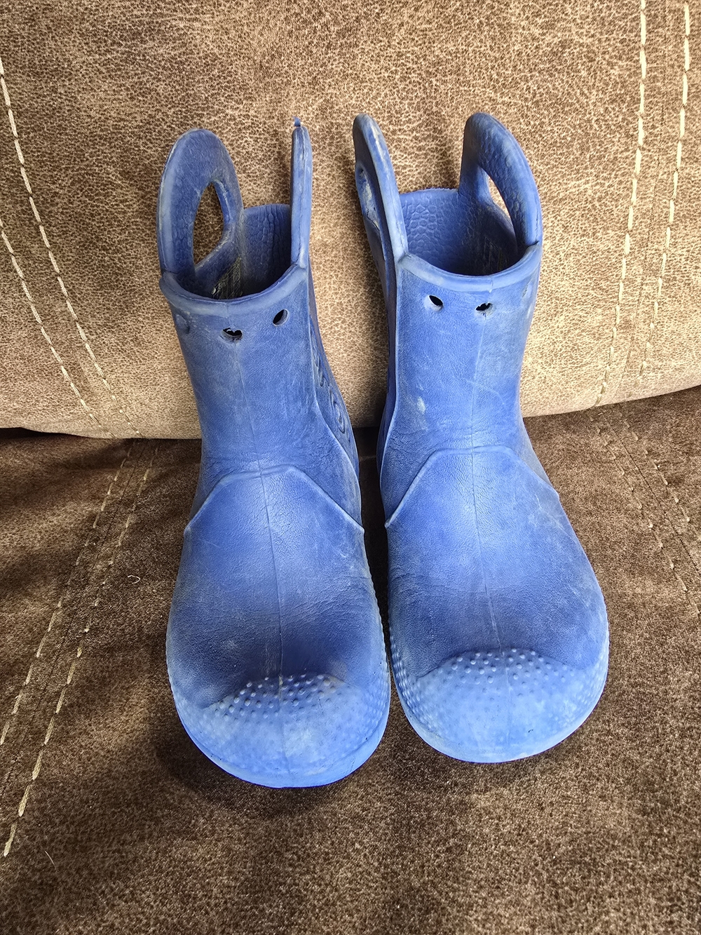 CROCS Blue Kids Slip-On Rain Boots